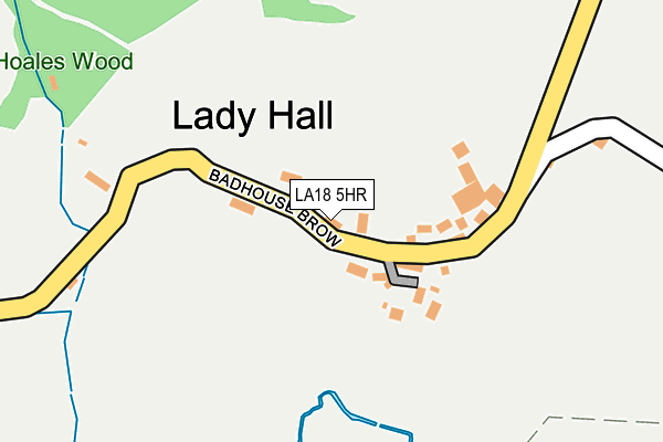 LA18 5HR map - OS OpenMap – Local (Ordnance Survey)