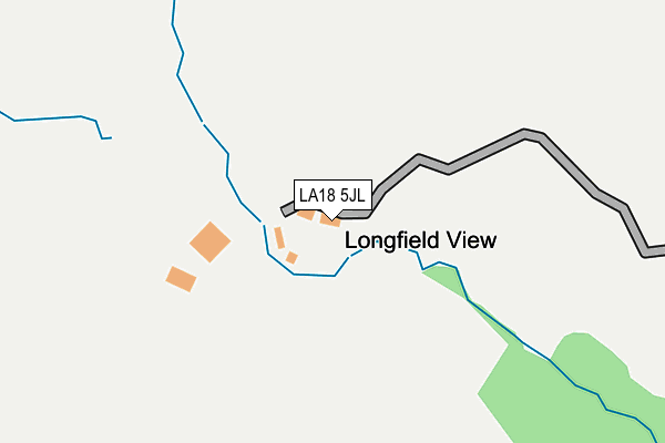 LA18 5JL map - OS OpenMap – Local (Ordnance Survey)