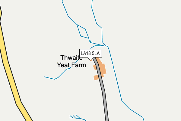 LA18 5LA map - OS OpenMap – Local (Ordnance Survey)