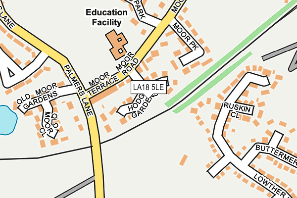 LA18 5LE map - OS OpenMap – Local (Ordnance Survey)