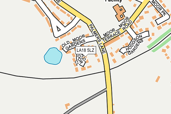 LA18 5LZ map - OS OpenMap – Local (Ordnance Survey)