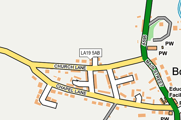 LA19 5AB map - OS OpenMap – Local (Ordnance Survey)