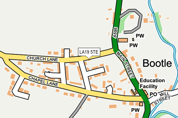 LA19 5TE map - OS OpenMap – Local (Ordnance Survey)