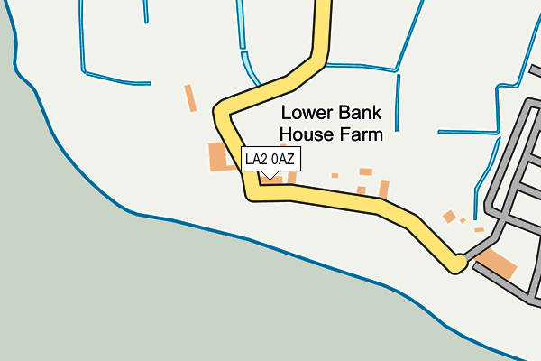 LA2 0AZ map - OS OpenMap – Local (Ordnance Survey)