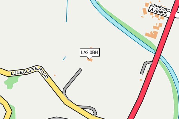 LA2 0BH map - OS OpenMap – Local (Ordnance Survey)
