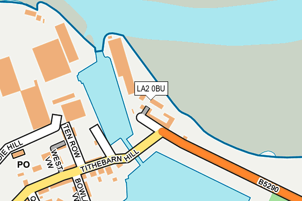 LA2 0BU map - OS OpenMap – Local (Ordnance Survey)