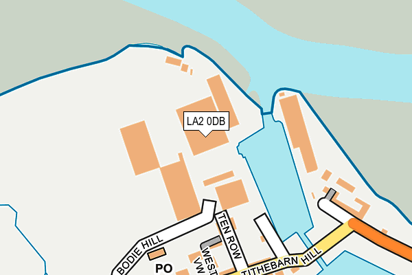 LA2 0DB map - OS OpenMap – Local (Ordnance Survey)
