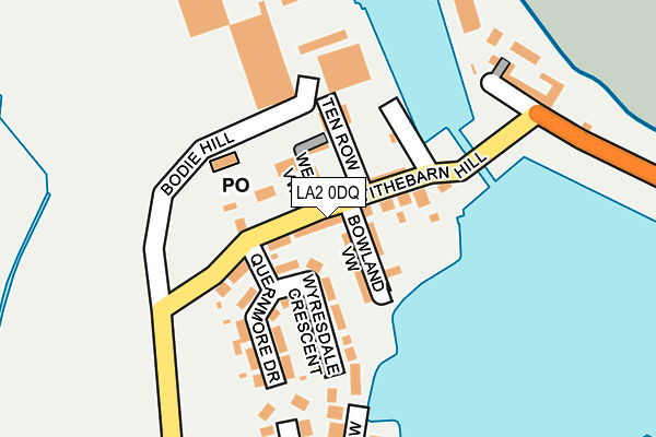 LA2 0DQ map - OS OpenMap – Local (Ordnance Survey)