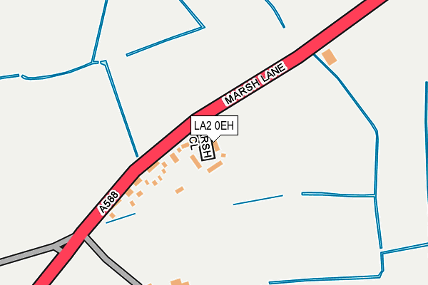 LA2 0EH map - OS OpenMap – Local (Ordnance Survey)