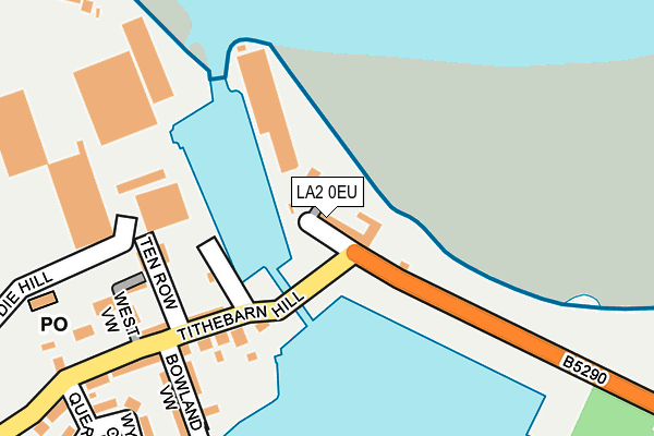 LA2 0EU map - OS OpenMap – Local (Ordnance Survey)