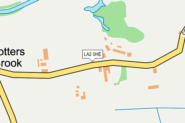 LA2 0HE map - OS OpenMap – Local (Ordnance Survey)