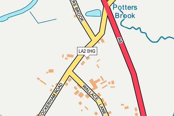 LA2 0HG map - OS OpenMap – Local (Ordnance Survey)