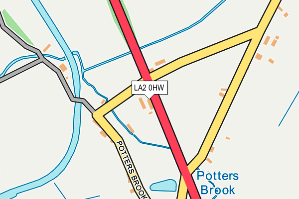 LA2 0HW map - OS OpenMap – Local (Ordnance Survey)