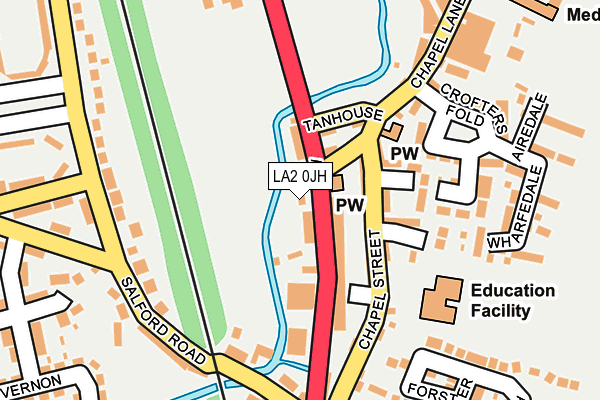 LA2 0JH map - OS OpenMap – Local (Ordnance Survey)