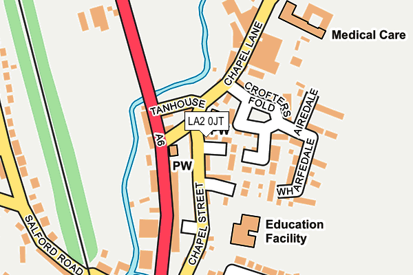 LA2 0JT map - OS OpenMap – Local (Ordnance Survey)