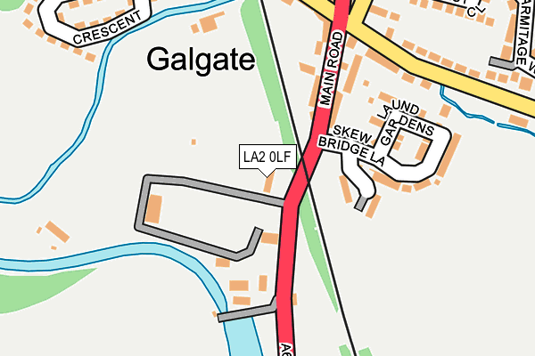 LA2 0LF map - OS OpenMap – Local (Ordnance Survey)