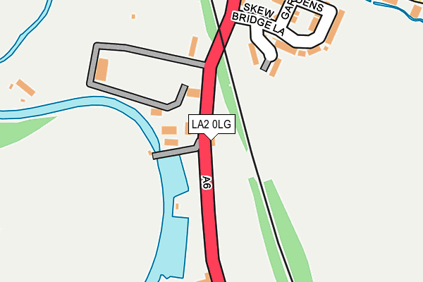 LA2 0LG map - OS OpenMap – Local (Ordnance Survey)