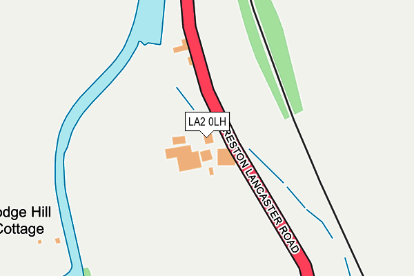 LA2 0LH map - OS OpenMap – Local (Ordnance Survey)