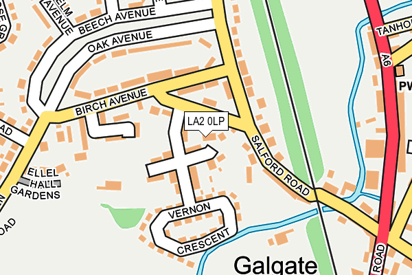 LA2 0LP map - OS OpenMap – Local (Ordnance Survey)