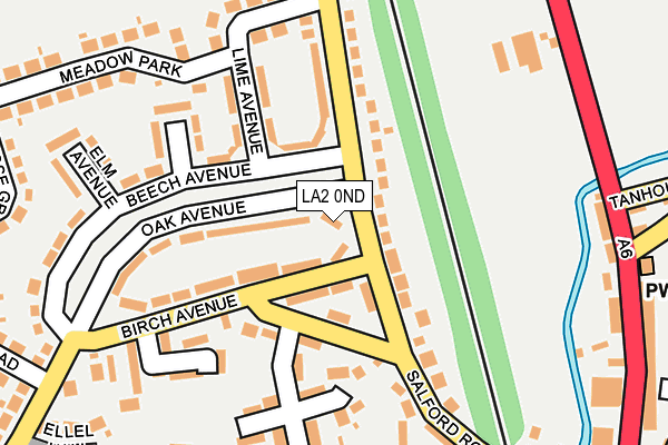 LA2 0ND map - OS OpenMap – Local (Ordnance Survey)