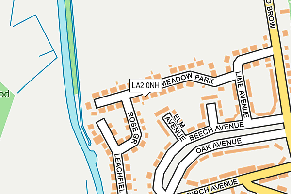 LA2 0NH map - OS OpenMap – Local (Ordnance Survey)