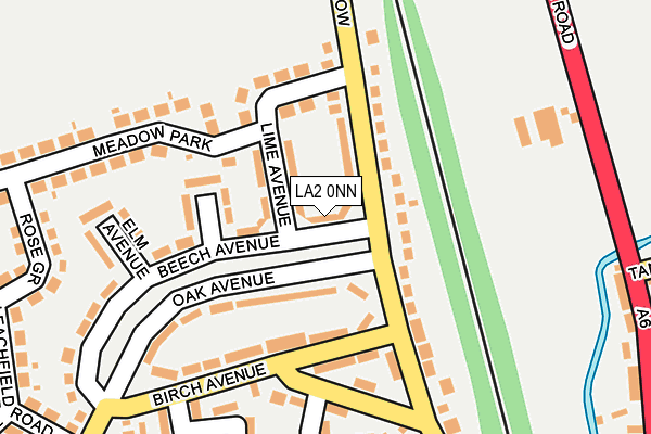 LA2 0NN map - OS OpenMap – Local (Ordnance Survey)