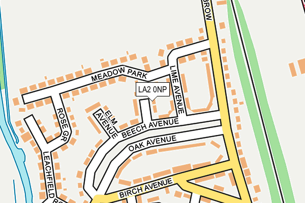 LA2 0NP map - OS OpenMap – Local (Ordnance Survey)