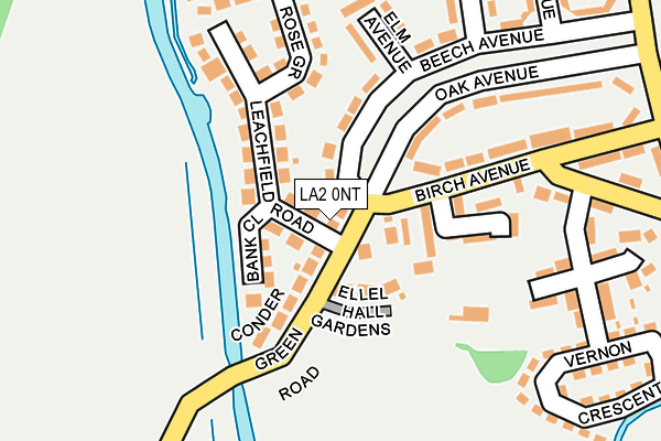 LA2 0NT map - OS OpenMap – Local (Ordnance Survey)