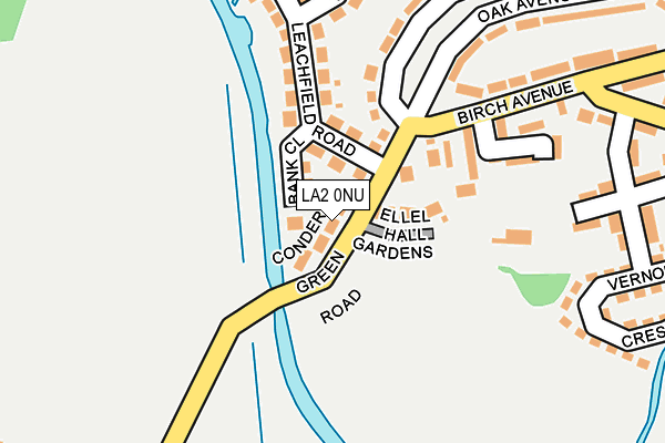 LA2 0NU map - OS OpenMap – Local (Ordnance Survey)