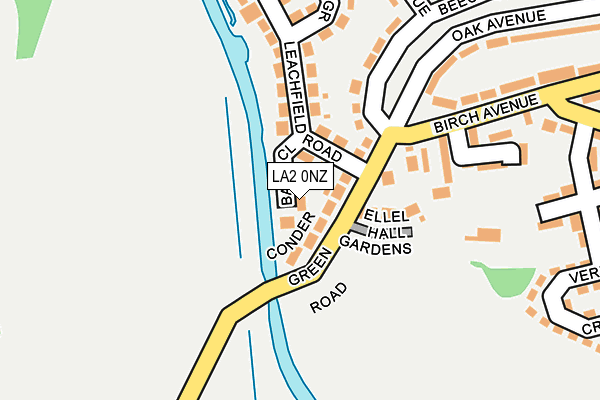 LA2 0NZ map - OS OpenMap – Local (Ordnance Survey)