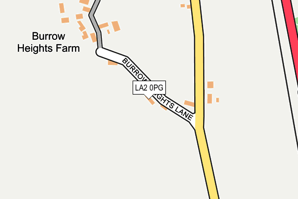 Map of BURROW HEIGHTS MANAGEMENT LIMITED at local scale