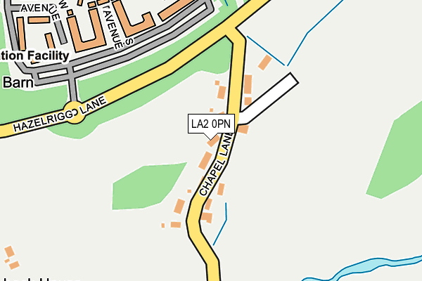 LA2 0PN map - OS OpenMap – Local (Ordnance Survey)