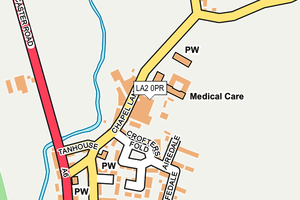 Map of LUNE BREW CO LTD at local scale