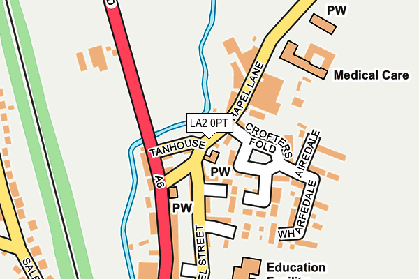 LA2 0PT map - OS OpenMap – Local (Ordnance Survey)