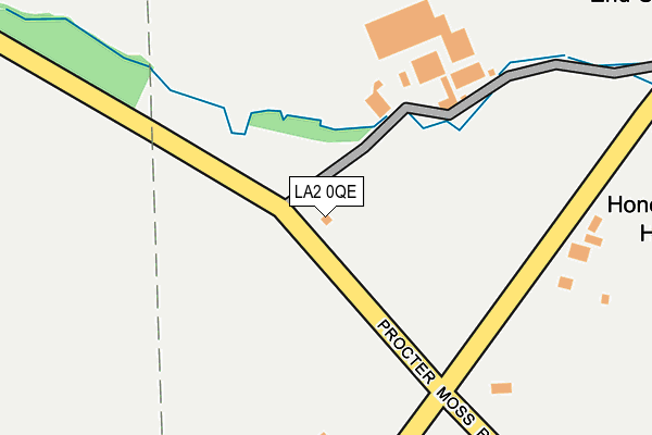LA2 0QE map - OS OpenMap – Local (Ordnance Survey)