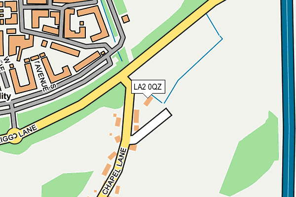 LA2 0QZ map - OS OpenMap – Local (Ordnance Survey)