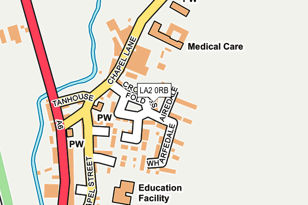 LA2 0RB map - OS OpenMap – Local (Ordnance Survey)