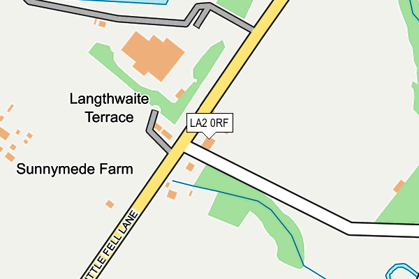 LA2 0RF map - OS OpenMap – Local (Ordnance Survey)