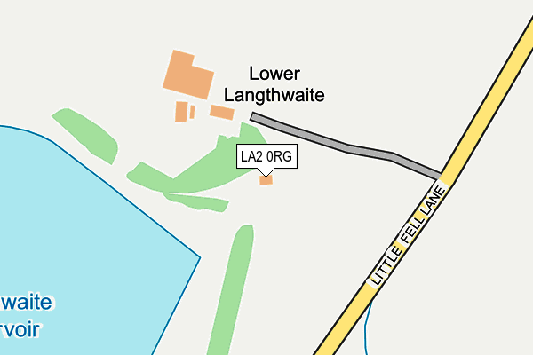 LA2 0RG map - OS OpenMap – Local (Ordnance Survey)