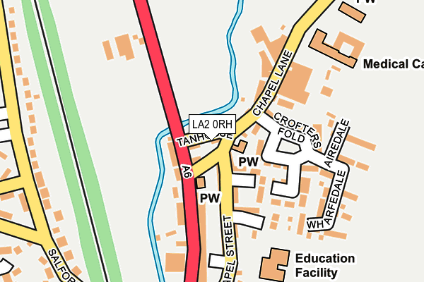 LA2 0RH map - OS OpenMap – Local (Ordnance Survey)