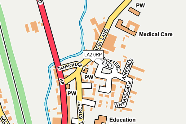 LA2 0RP map - OS OpenMap – Local (Ordnance Survey)