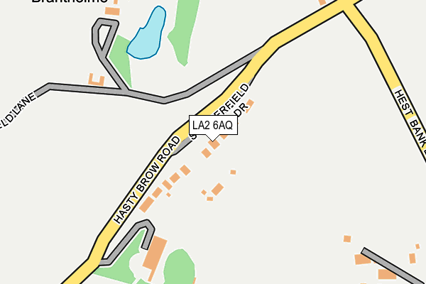 LA2 6AQ map - OS OpenMap – Local (Ordnance Survey)