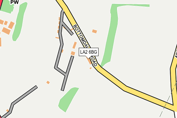LA2 6BG map - OS OpenMap – Local (Ordnance Survey)