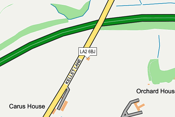 LA2 6BJ map - OS OpenMap – Local (Ordnance Survey)