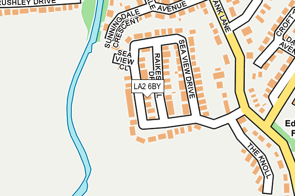 LA2 6BY map - OS OpenMap – Local (Ordnance Survey)