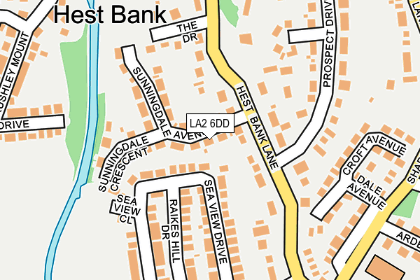 LA2 6DD map - OS OpenMap – Local (Ordnance Survey)