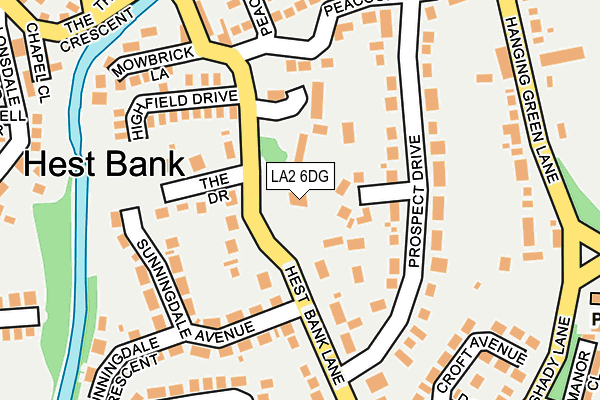 LA2 6DG map - OS OpenMap – Local (Ordnance Survey)