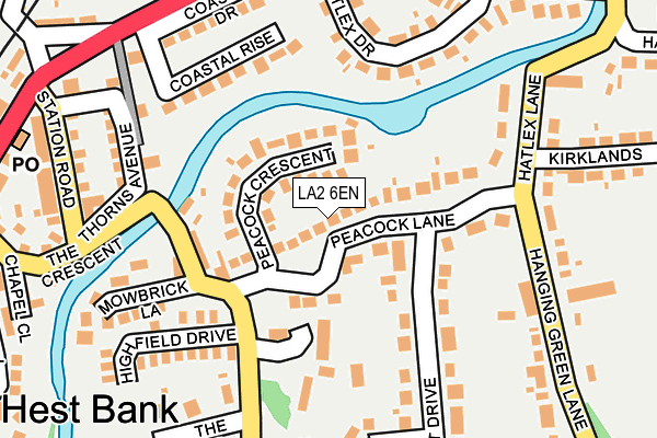 LA2 6EN map - OS OpenMap – Local (Ordnance Survey)