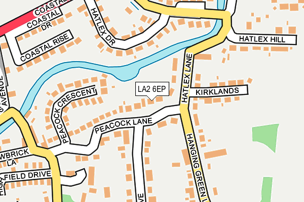 LA2 6EP map - OS OpenMap – Local (Ordnance Survey)