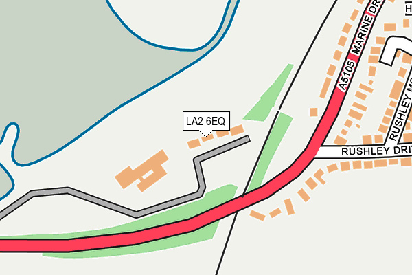 LA2 6EQ map - OS OpenMap – Local (Ordnance Survey)